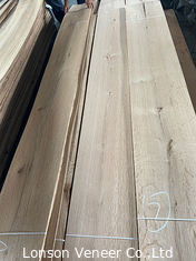 12٪ رطوبت سفید روکش چوب بلوط ساده برش داده شده 2 میلی متر ضخامت مهندسی شده