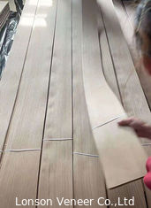 12٪ رطوبت سفید روکش چوبی چوبی تخت برش 10 سانتی متر عرض درب استفاده از برگ