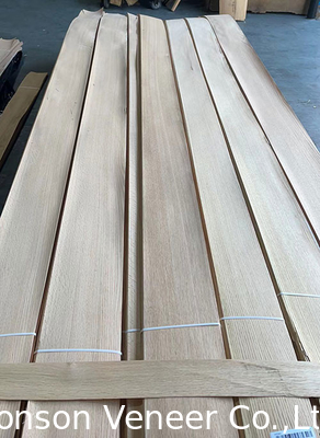 طول 250 سانتی متر فنیر چوب بلوط قرمز 12 سانتی متر عرض AA درجه ضخامت 0.5mm