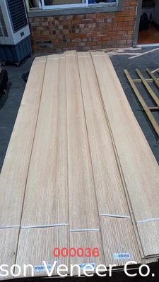 پانل چوب بلوط قرمز فنیر Quercus 0.5mm درجه AA در انبار 100.000 متر مربع