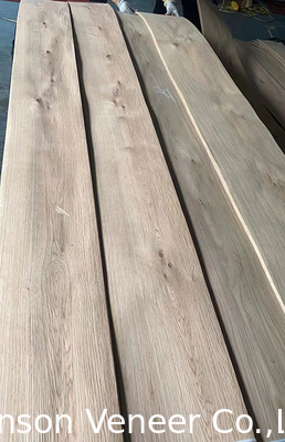 ضخامت 0.6 - 3.0mm فنیر چوب بلوط سفید گره دار برای مبلمان، کف