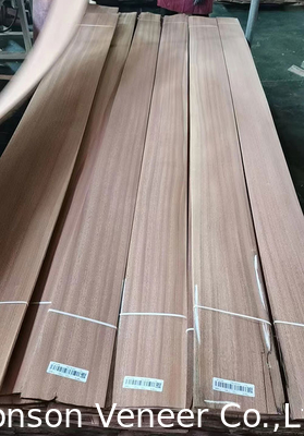 1MM sapele چوب Veneer Sapelli تخت قطع تخت AA درجه درب مبلمان