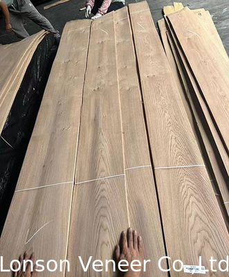 0.5mm گره دار درجه سفید چوب بلوط فنیر برای درب مبلمان سبک رترو