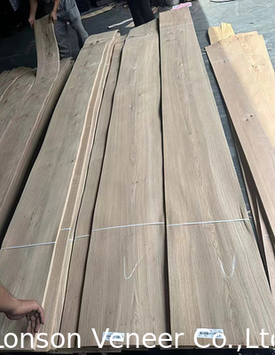 0.5mm گره دار درجه سفید چوب بلوط فنیر برای درب مبلمان سبک رترو