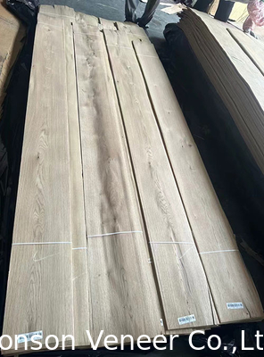 0.5mm گره دار درجه سفید چوب بلوط فنیر برای درب مبلمان سبک رترو